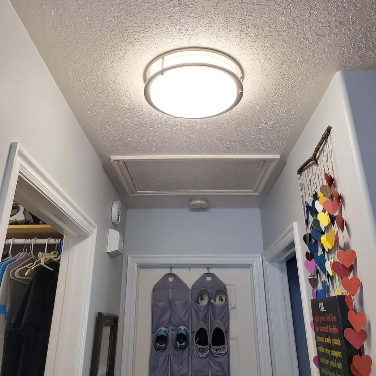 36W Dimmable LED Ceiling Light Fixture, 12 inch Flush Mount Light Fixture, Ceiling Lights for Bedroom, Kitchen, Bathroom, Super Bright 4000 Lumens, 400W Equivalent, 5000K Daylight White Drosbey