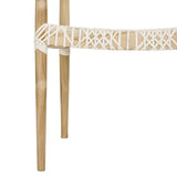 Safavieh Home Collection Wade Light Oak Teak Wood Arm Chair Safavieh