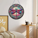 AIBOERL Dragonfly Diamond Art Kits for Adults, Special Shaped Diamond Painting DIY Acrylic Diamond Painting Kits Window Pendants Home Garden Wall, 5D Gem Art Ornament Kit Double Sided (7.8x7.8 inch) AIBOERL