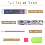 Ginfonr DIY 5D Diamond Art Kits for Adults, African Diamond Painting for Adults, Diamond Art Animals Full Drill, Diamond Art Kits Embroidery Rhinestone Craft for Home Wall Decor 12 * 16 Inch Ginfonr