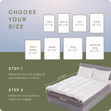 Extra Thick Mattress Topper Full for Firm Mattress, Plush & Soft Pillow Top Bed Topper for Cloud-Like Sleep & Back Pain Relief, Overfilled 1400GSM Thick Mattress Pad Cover, Fit to 6”-22”Mattress D & G THE DUCK AND GOOSE CO