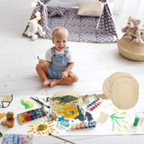 ZOEYES 20 Pack 12 Inch Wood Rounds Unfinished Basswood Plywood Wooden Sheets Blank Wood Circle for Crafts Painting School Projects Door Hanger Wood Burning ZOEYES