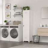 STEELIST Slim Broom Storage Cabinets, Metal Cabinet with Shelves and Hanging Rod, 65" Utility Storage Cabinet with Locking Door, Tall Cleaning Cabinets for Kitchen, Pantry, Office, Shop, Garage STEELIST