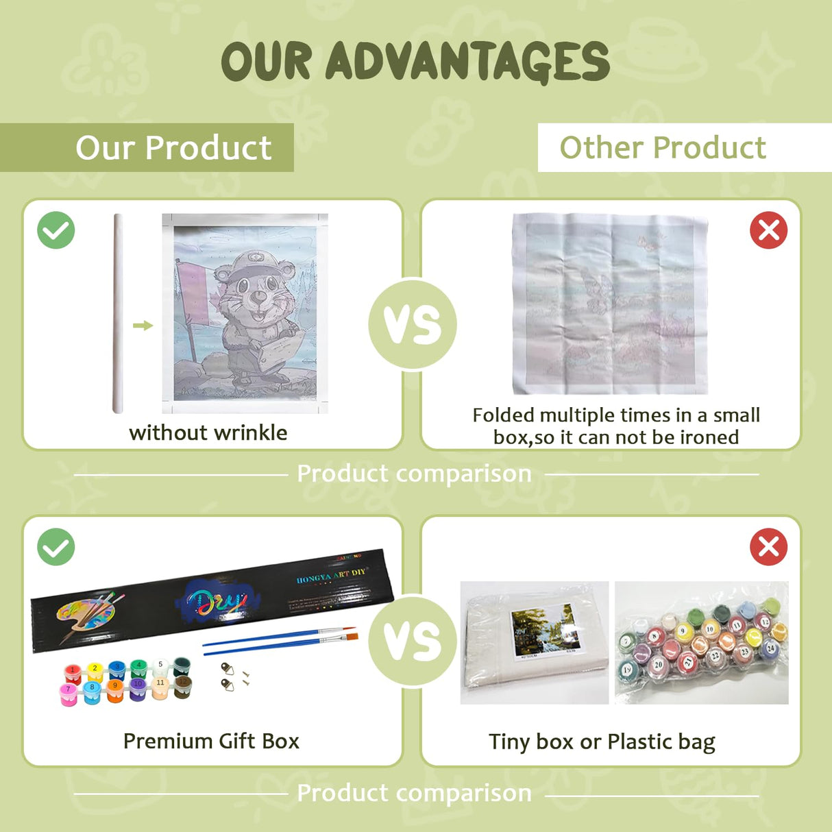 Pangoo Art Paint by Numbers Kit for Adults, Flower Turtle Paint by Numbers, Cute Animal Adults Paint by Number Kits, 16" X20" Paint by Number Canvas for Home Wall Art Decor Pangoo Art