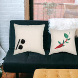 TopTie 4 PCS Sublimation Pillow Covers Blank with Pocket, Book Small Items Storage 18 x 18 Inches Linen Pillow Case TopTie