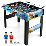 Goplus Foosball Table, 2-in-1 Tabletop & Freestanding Soccer Game Table with Detachable Leg, Ergonomic Handle, 2 Balls, Adults Youth Kids Foosball Games for Home, Office, Pub, Arcade Game Room Goplus