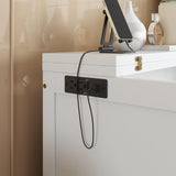 jurmiture Full Size Murphy Bed with USB Port and Removable Shelves on Each Side, Solid Pine Murphy Cabinet Bed for Home Office, Guest Room, White jurmiture