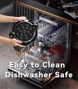 Hundop Chicken Shredder Tool Twist, Visible Chicken Breast Grinder Machine for Ground Food, Meat & Vegetables (Elegant Black) Hundop