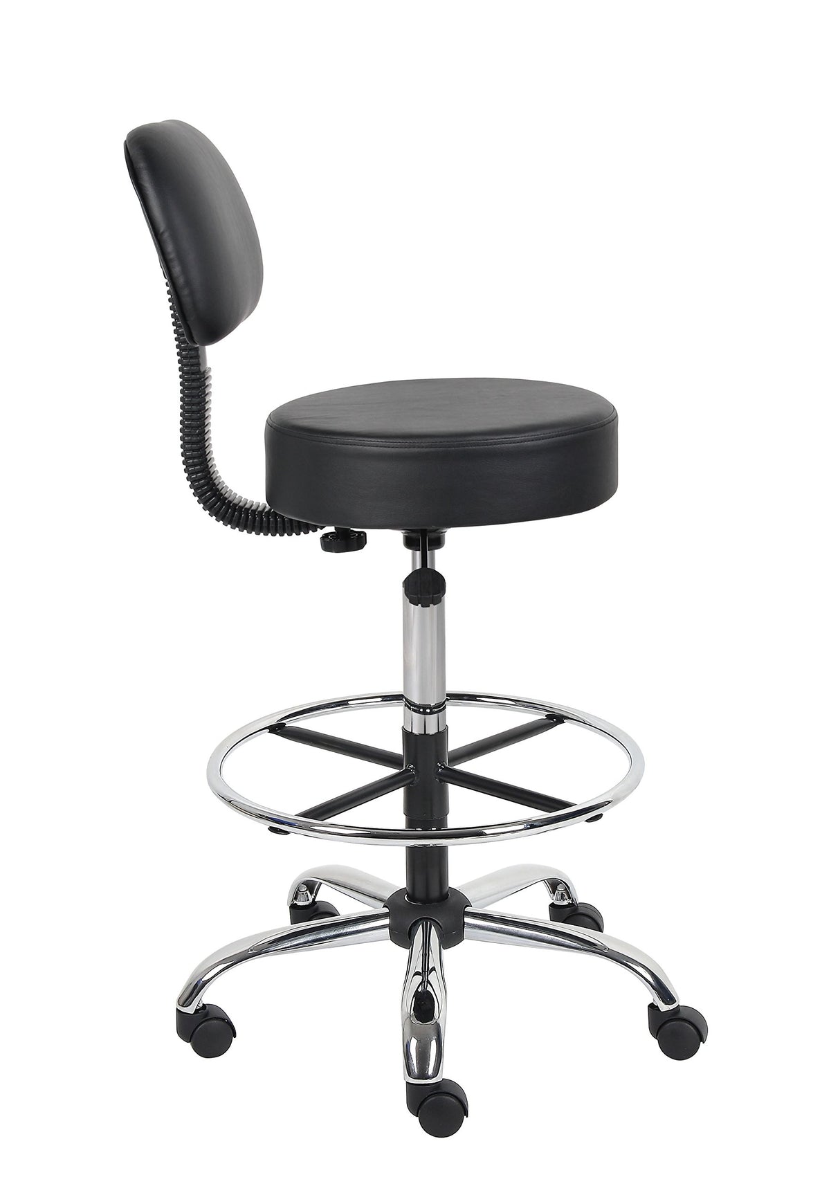 Boss Office Products Be Well Medical Spa Drafting Sool with Back in Black Boss Office Products