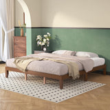 Natulliy King Bed Frames,Wood Platforms Bed with Wooden Slats Support,No Box Spring Needed,Easy Assembly,King,Pine Natulliy