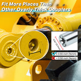 SHALL Grease Gun Coupler, Quick Release & Strong Locking Grease Gun Couplers w/Zerk Fittings Cleaner, 10000 PSI High Pressure Grease Gun Tips, Compatible with All Grease Guns 1/8" NPT Grease Fittings SHALL