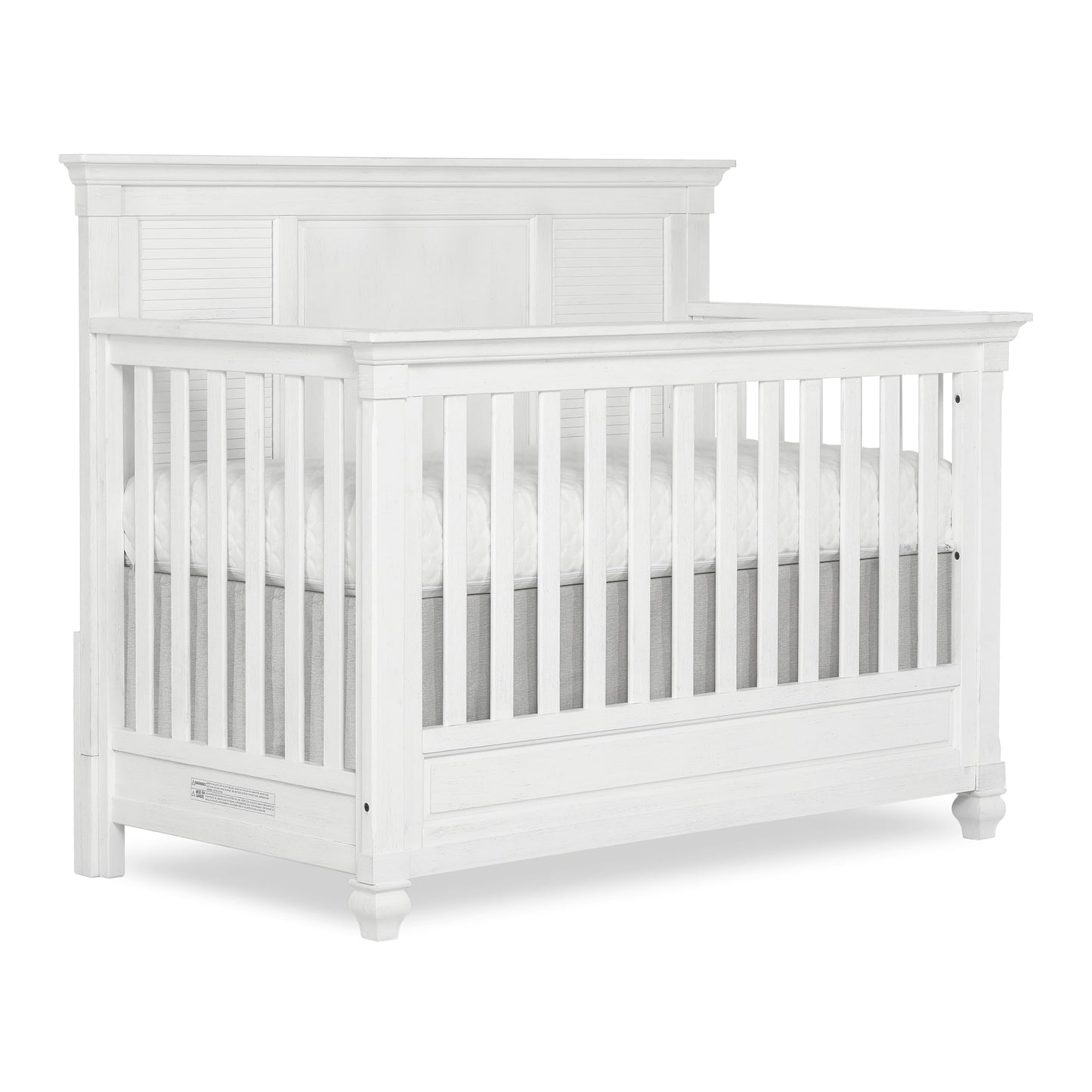 Evolur Signature Cape May 5 in 1 Full Panel Convertible Crib Updated 2022 Edition - WoodArtSupply