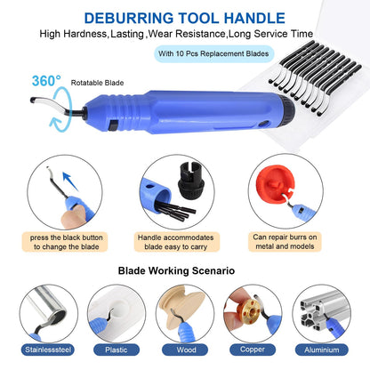 IdeaFormer-3D 62PCS 3D Printer Tools Kit,3D Printer Accessories Nozzle Cleaning Kit, Deburring, Removal Tools, Cutters, Wrench, Hobby Knife Set, Files, Screwdriver 3D Printing Tools 3D Print  - WoodArtSupply