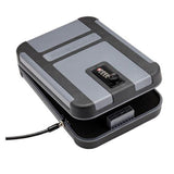 SnapSafe Treklite Combination Lock Box - Polycarbonate Portable and Lightweight Gun Lock Box - With Keyed Lock and Foam Lining - Ideal for Travel, TSA Approved - XL, Black, 10 x 7 x 2 Inches SnapSafe