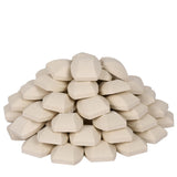 Leship Ceramic Briquettes Replacement for Turbo, Nexgrill Gas Grills, Gas Grill Briquettes Replacement for Lava Rocks, 50-Piece, 2 x 2 inches Leship