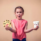 ZOIIWA 16 Sets Food Themed Sewing Kit for Kids Fun Craft for Boy Girl Age Felt Fruit Plush Craft Kit Learn to Sew Educational Beginners Sewing Stuffed Ornament for Black to School Classroom Gift ZOIIWA