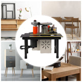 LYNICESHOP Edge Banding Machine, 110V Portable Woodworking Edge Banding Machine Woodworking Gluing Machine Double Glue Edge Bander Feeding Speed 5m/min Working Temperature 120-180ºC LYNICESHOP