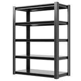 VIYET Garage Shelves, 63" H Garage Shelving Heavy Duty, 3000Lbs 5 Tier Adjustable Storage Shelves Suitable for Warehouse, Basement, Workshop,Require Assembly, 15.75" D*31.5" W *63" H(Black) VIYET