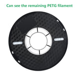 Kingroon PETG 3D Printer Filament, Dimensional Accuracy +/- 0.03 mm, 1 kg Spool(2.2lbs), 1.75 mm, White Kingroon