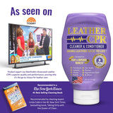 Leather CPR Cleaner and Conditioner - Made in USA, Leather Furniture Cleaner and Conditioner for Couch, Purses, Shoes, Jackets, Cars, Leather Restore -18oz Leather CPR