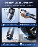2025 Ecogenix Tesla to J1772 Charging Adapter (Max 80A, 240V) J1772 EV Adapter to Tesla Charger, Adapter Compatible with Tesla High Powered Connectors, Destination Chargers, Mobile Connectors (Silver) Ecogenix