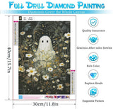 YPF Halloween Diamond Painting Kits for Adults Diamond Art Kits for Beginner DIY 5D Full Drill Crystal Arts and Crafts Gem Art Painting with Diamonds Dots Home Wall Decor 12x16inch YPF