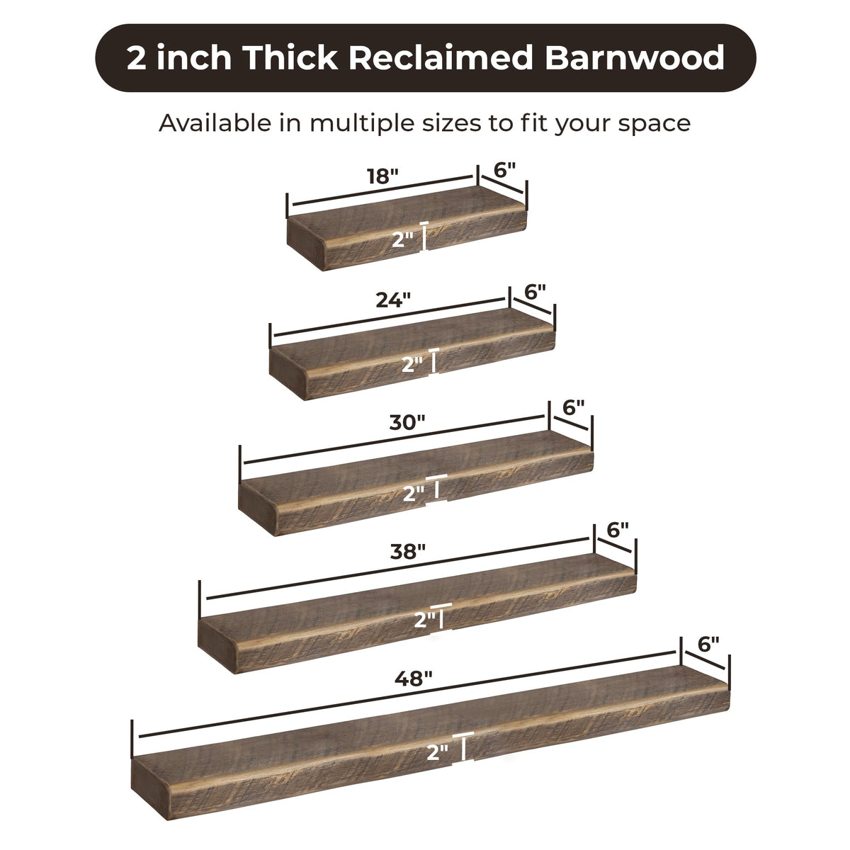 Reclaimed Wood Floating Shelves Real Solid Wood Floating Shelves Handmade Thick Floating Shelves MY VINTAGE FINDS