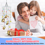 Bowetile 5D Diamond Art Kits for Adults, Bee Diamond Art Wind Chimes, Diamond Painting DIY Wind Chime Kit, Diamond Painting Wind Chimes Suncatchers, Art Kits for Adults Teens Garden Home Decor Bowetile