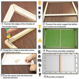 Yeeyeah 2 Pack 24"x 36"Large Canvas Stretcher Bars,Removable Canvas Frames Kit-Easy to Assemble,Wooden Frames Kit for Oil Painting,Diamond Painting,Canvas Painting and Needle Arts Supplies Yeeyeah