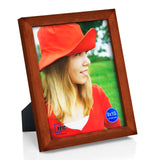 RPJC 8x10 Inch Picture Frame Made of Solid Wood High Definition Glass for Table Top Display and Wall Mounting Photo Frame Brown RPJC