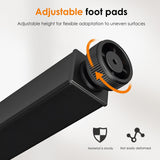 DlandHome 63 inches X-Large Computer Desk, Composite Wood Board, Decent and Steady Home Office Desk/Workstation/Table, BS1-160BB Black Walnut and Black Legs, 1 Pack DlandHome