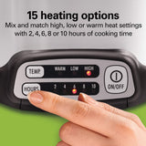 Hamilton Beach 33662 Programmable Slow Cooker with 6 Quart Stovetop-Safe Sear & Cook Crock, Silver Hamilton Beach