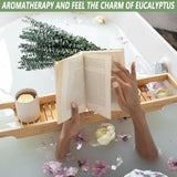 10 Pcs Dried Eucalyptus Stems 17" Real Eucalyptus for Shower Hanging 100% Made from Fresh Eucalyptus Leaves, Wedding Decor Home Decor Farmhouse Decor DIY Spring Decor,Green. Dried Flowers FAVOWREATH