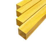 Barrington Hardwoods Yellow Heart Turning Blanks 2" x 2" (4 Pcs) (2" x 2" x 12") Barrington Hardwoods