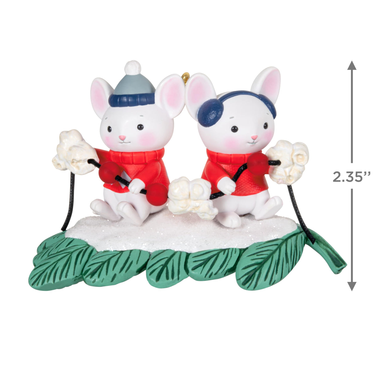 Hallmark Keepsake Christmas Ornament 2024, Merry Mice With Popcorn Garland, Family Gifts Hallmark Keepsake