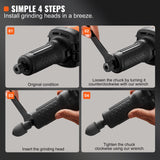 VEVOR Die Grinder, 1/4" Collet Variable Speed (10000-28000RPM), Heavy Duty Electric, Ergonomic Grip for Rust Removal, Grinding, Cutting, Polishing, Welding Repair, Deburring, with 1/4" & 1/8" Collets VEVOR