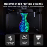 dikale Silk Triple Color PLA+ 3D Printer Filament 1.75mm, No Tangle Shiny Filament Net Weight 250g Spool (0.55lbs), 3-in-1 Silk PLA Pro Plus, Rose Red+Sky Blue+Green dikale
