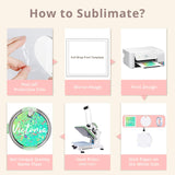 CraftPanel 30 PCS Sublimation Hardboard Name Plates Blanks for Stanley 40oz Cup Accessories Custom Name Tag, Sublimation Tumbler Lid Topper MDF Blank Tumbler Nameplates(Round 3.14") CraftPanel