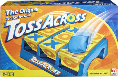 Mattel Games Toss Across Kids Outdoor Game, Bean Bag Throw for Camping & Family Nights, Get 3-in-a-Row for 2 to 4 Players Mattel Games