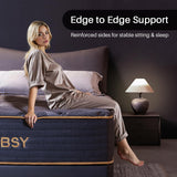 Grbsy Mattress, 12Inch Twin Gel Memory Foam Mattress, Two-Sided Firmmess, Pressure Relief, CertiPUR-US Certified, Cooling Copper Gel Bed in a Box Grbsy