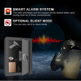 Biometric Wall Safe, Hidden Fingerprint Security Wall Safe, In Wall Safe Between Studs, Perfect for Home/Office/Hotel, Secure Handgun, Documents, Jewelry, Valuables Black LANGGER V