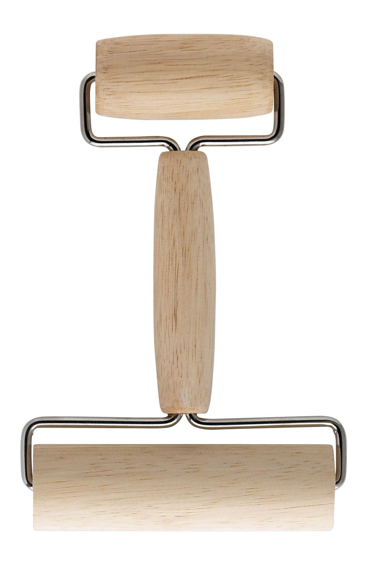 Mrs. Anderson’s Baking Double Dough Roller, Includes 4.125 and 2.375-Inch Wide Cylinders, Rubberwood Mrs. Anderson's Baking