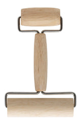 Mrs. Anderson’s Baking Double Dough Roller, Includes 4.125 and 2.375-Inch Wide Cylinders, Rubberwood Mrs. Anderson's Baking