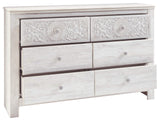Signature Design by Ashley Paxberry Boho 6 Drawer Dresser, Whitewash Signature Design by Ashley