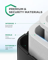 Silonn Countertop Ice Maker - 9 Cubes Ready in 6 Mins, 26lbs in 24Hrs, Portable Ice Machine with Self-Cleaning, 2 Sizes of Bullet Ice for Home/Kitchen/Party/RV, Black Silonn