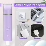 Veeconn Dog Grooming Clippers Kit-Electric Rechargeable Cat Trimmer Tools-Cordless Quiet Pet Nail Paw Grinder-4 in 1 Multifunctional Low Noise Shaver-Razor for feet Face Ears Toenail Eye Veeconn