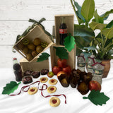 Wooden Tray - Set of 4 Wooden Tray with Handles Small Wood Crates Wooden Trays for Crafts Wood Crates for Display Small Wooden Pallets Apple Crates Wood Trays for Crafts Unfinished Wood Crate Nesting AoneFun