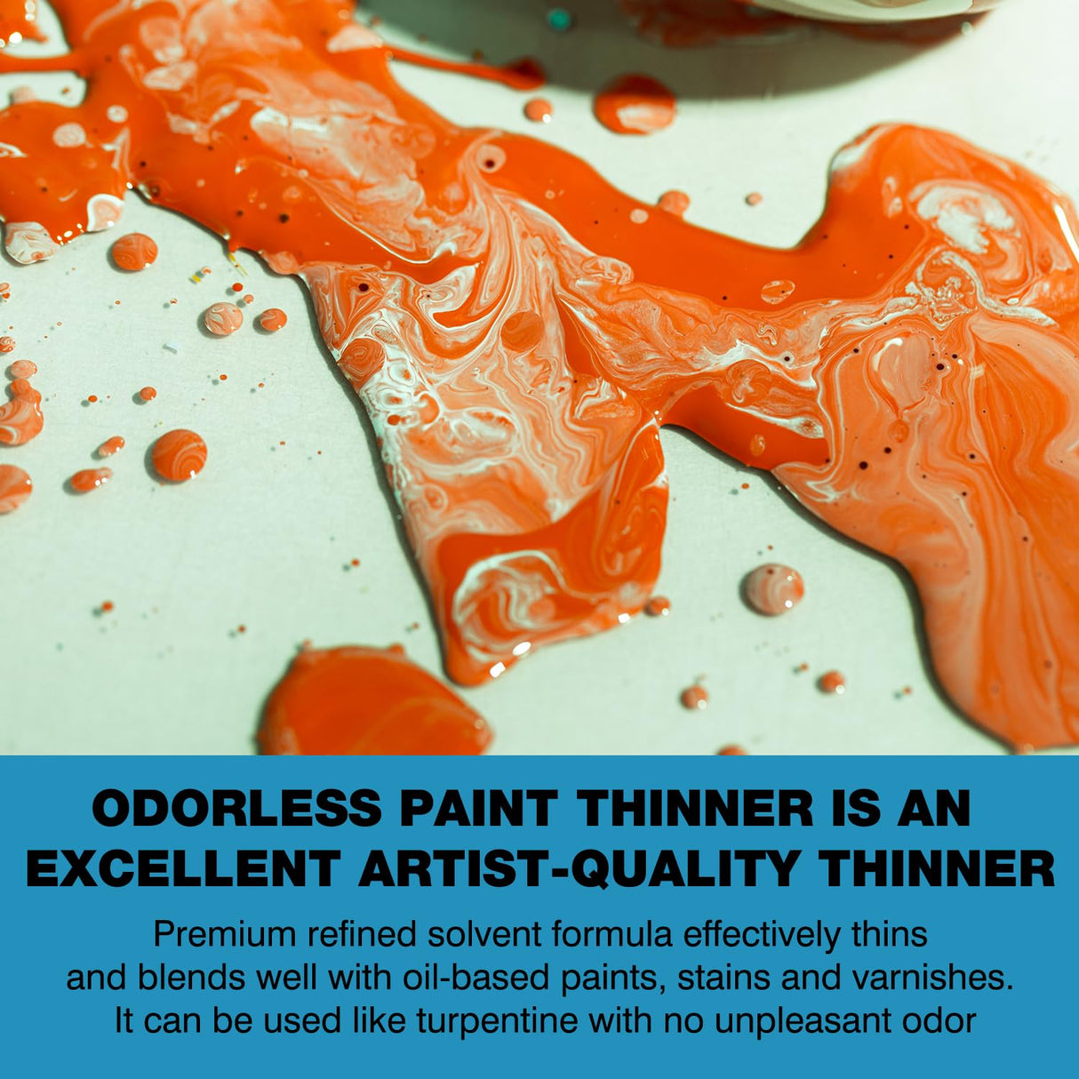 Odorless Paint Thinner for Oil Painting - Oil Painting Supplies for Thinning Oils, Artists, Professionals - 3.4oz LIIZOUSUDA
