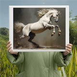 WUIVCTR Paint by Numbers Horse for Adults, Acrylic Oil Painting by Numbers Kits for Beginner with Paintbrushes Brushes Art Crafts Canvas for Home Decor 16x20inch / 40x50cm WUIVCTR