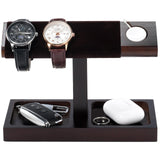 ProCase Wood Watch Display Stand Holder for Men, Wristwatch Tower with T-Bar Design, Hanging Watch Rack, Wooden Wrist Watch Tree ProCase